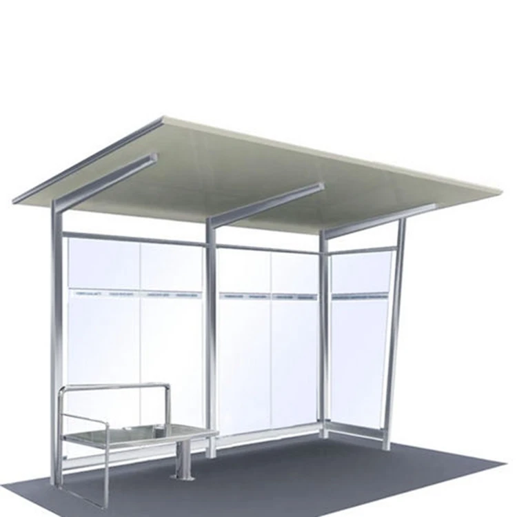 Сборный автобусный навес наружная оцинкованная стальная металлическая автобусная остановка цена