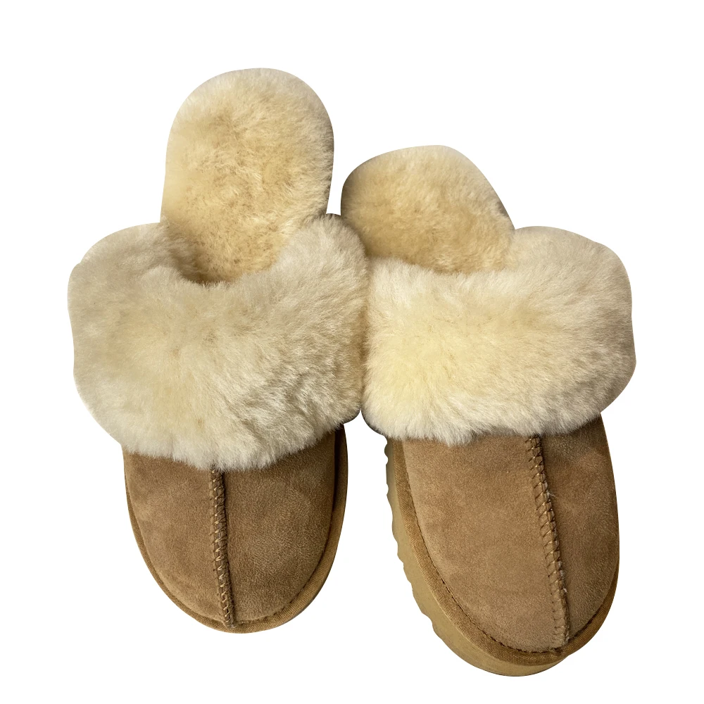 2024 nuevas pantuflas peludas de invierno tamaño 43 diseño de moda - Main Image