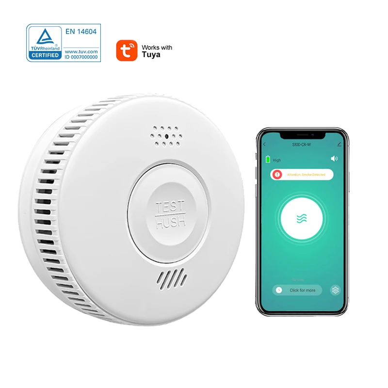 Smart Smoke Detector With WiFi – Fire Alarm With App Control, Low - View #10
