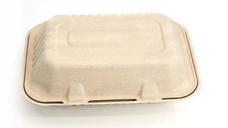 Biodegradable Eco Friendly Sugarcane Bagasse Pulp Food Box 9