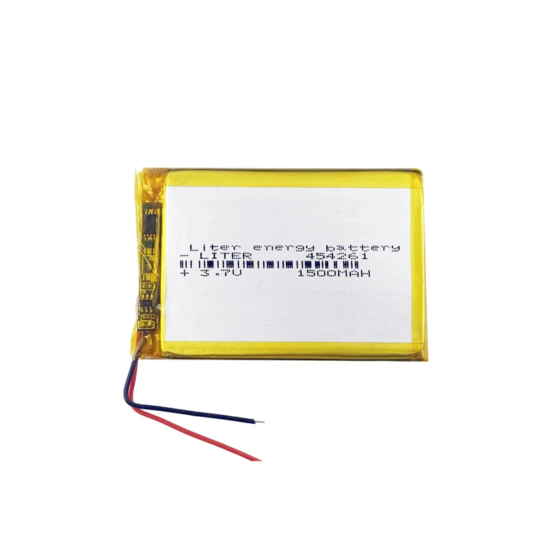 
454261 перезаряжаемый литий-полимерный аккумулятор 3,7 в, 1500 мАч, литий-полимерный аккумулятор 1 Ач 