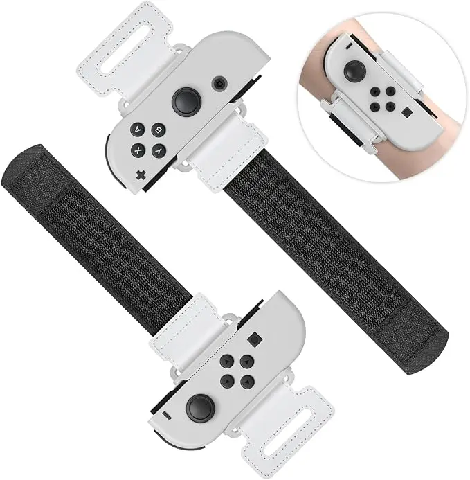 Accessoires de jeu Des sangles élastiques réglables Des bracelets pour commutateur Joycon Des cordons pour contrôleur Joy Con