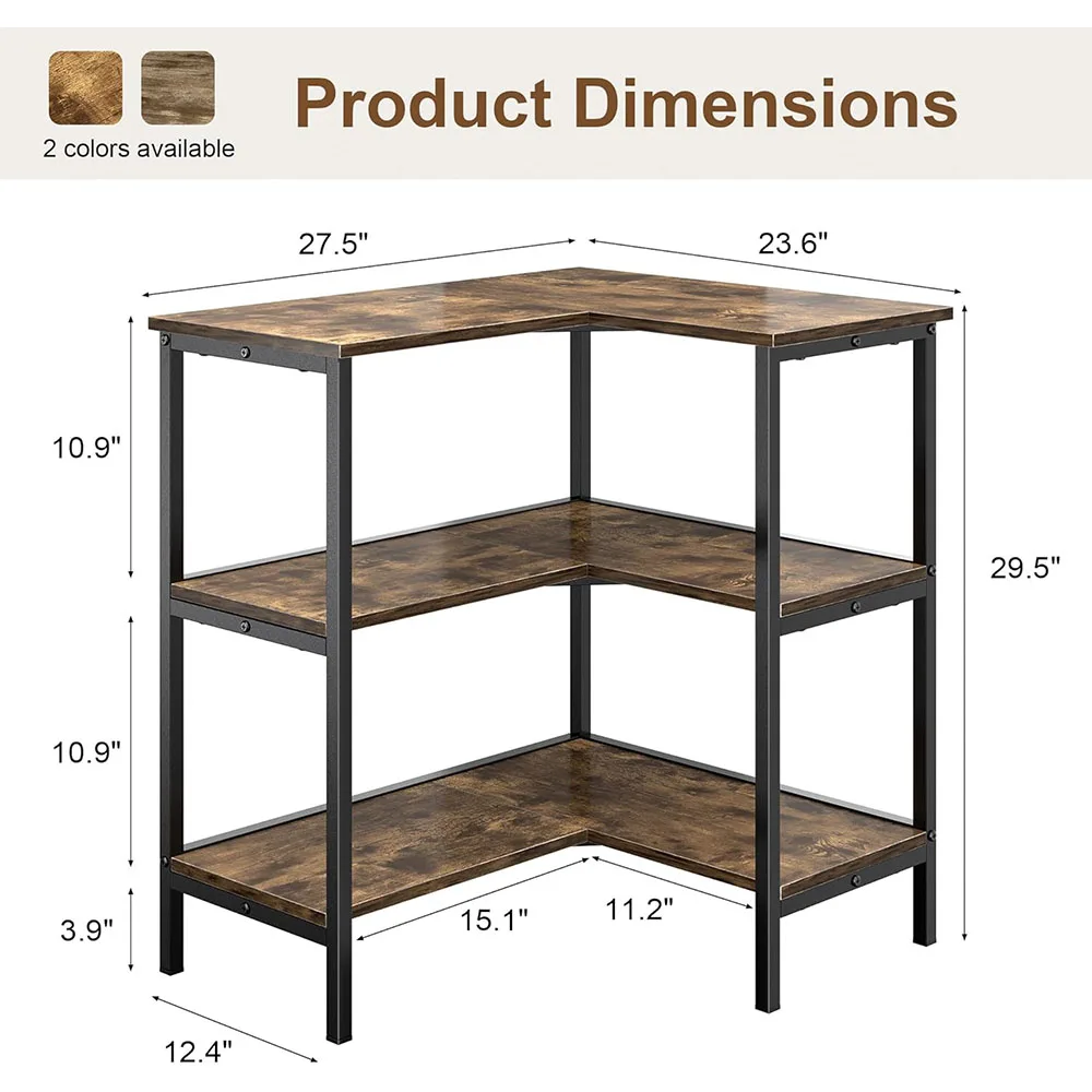 product modern 3 tier open corner storage shelf for home office for living room-1