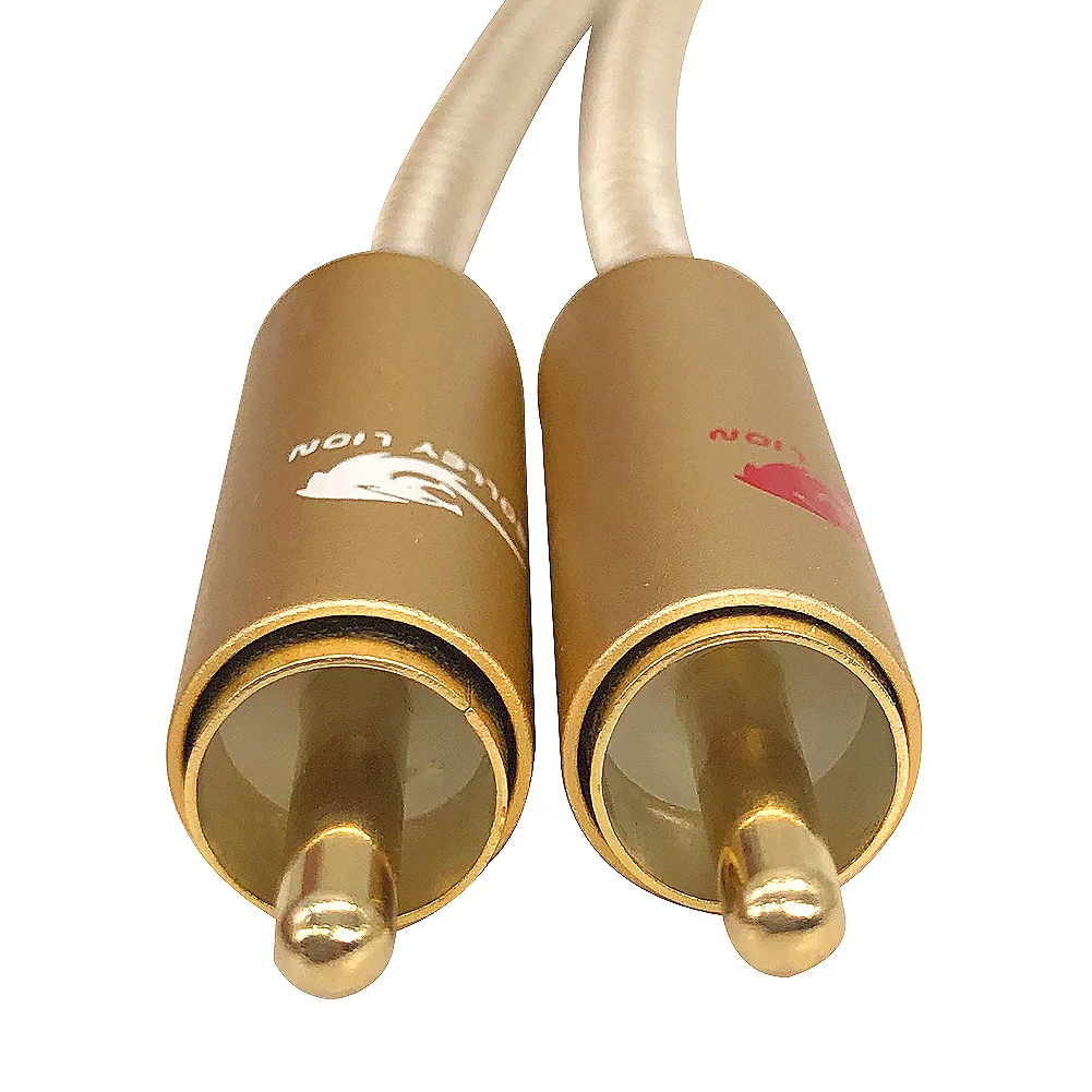 
Новый аудиокабель RCA 2RCA к 2 RCA штекер-штекер позолоченный аудиокабель 1 м 2 м для домашнего кинотеатра DVD ТВ усилитель CD Soundbox 