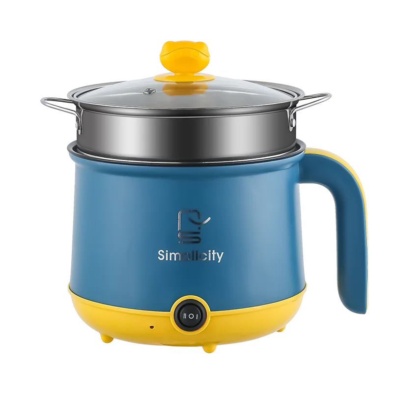 Multi Function Mini Hot Pot Multi Electric Rice Cooker Cooking Pot Food Pan Non Stick Coating Frying Pan Household Portable 600