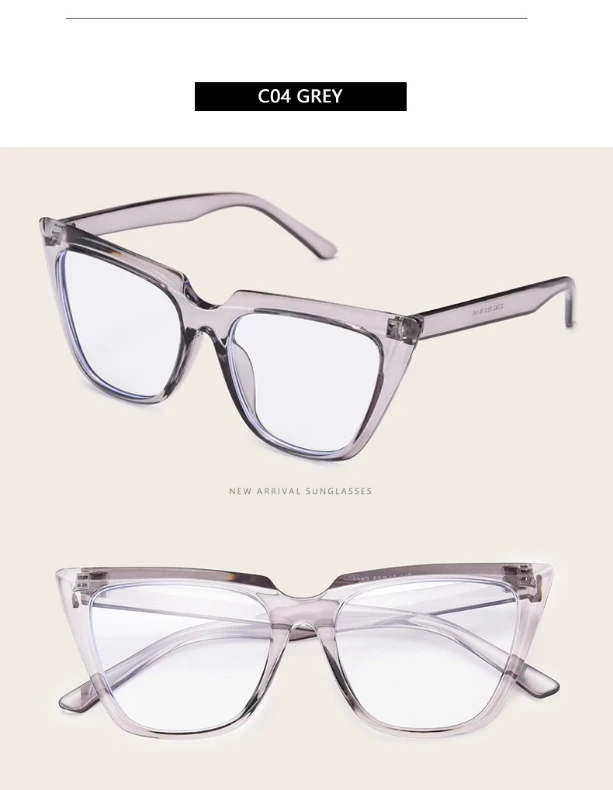 Oversized Cat Eye Anti Blue Light Glasses Newest Computer Anti Blue Light Blocking Glasses Custom