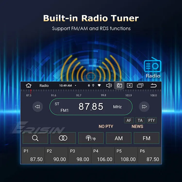 EU Erisin ES8570D 8-Core Android 13.0 Autoradio GPS Wireless CarPlay DTV DSP per Fiat DUCAT CITROEN JUMPER USB Schermo diviso_voghion.com