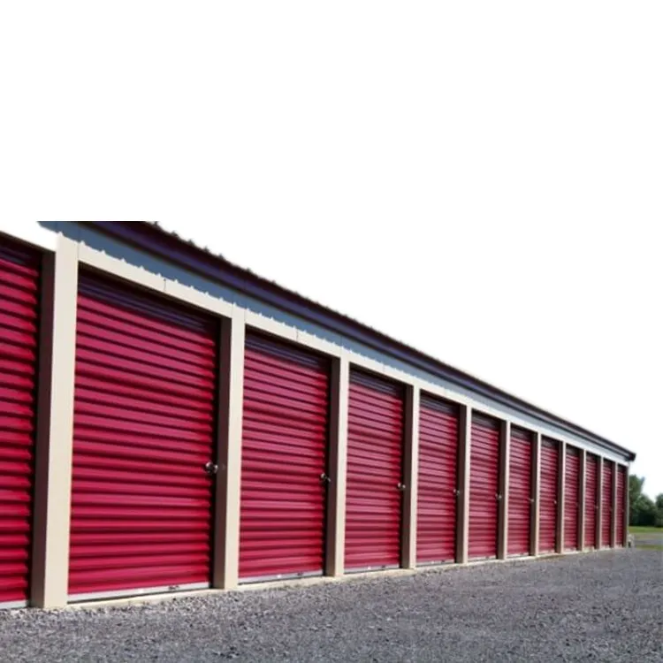 Industrial Design Style New Low-Cost Quick Build Prefab Steel Structure for Workshop Garage Shed & Inside Self Storage Units
