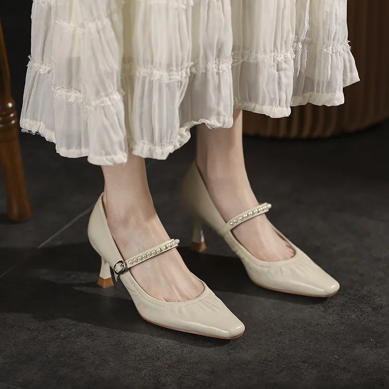 2021 Primavera y Otoño Nuevos Zapatos Mary Jane Tacón Grueso Suela Gruesa  Estilo Universitario Retro Zapatos Pequeños de Cuero Mujer comprar a buen  precio — entrega gratuita, reseñas reales con fotos — Joom