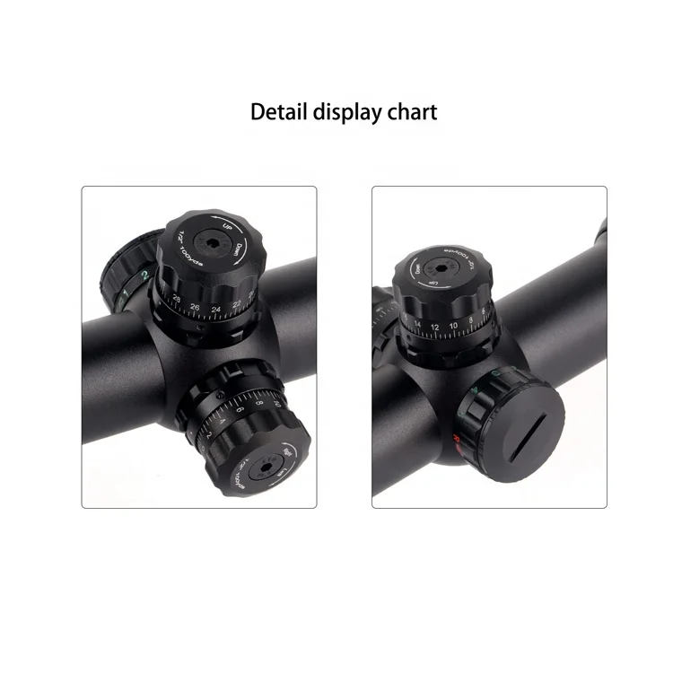 Уличный противоударный Тактический телескопический прицел 800 г с подсветкой 1 5-6x24E красный зеленый средний звон IP67 водонепроницаемый охотничий