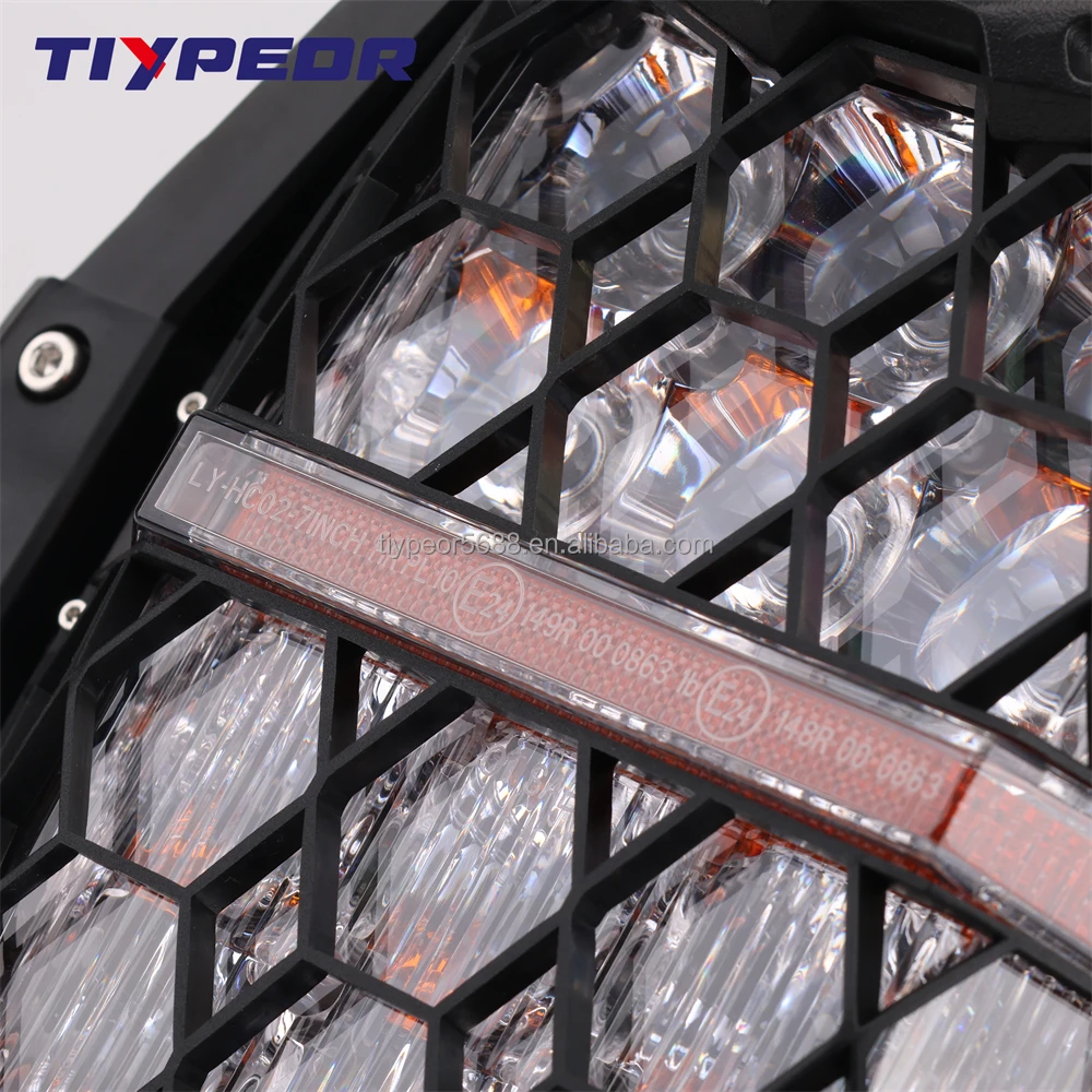 product tiypeor emark dot approved high power light 7inch led headlight kits headlamp drl motorcycle lighting for harley dyna and glide-9