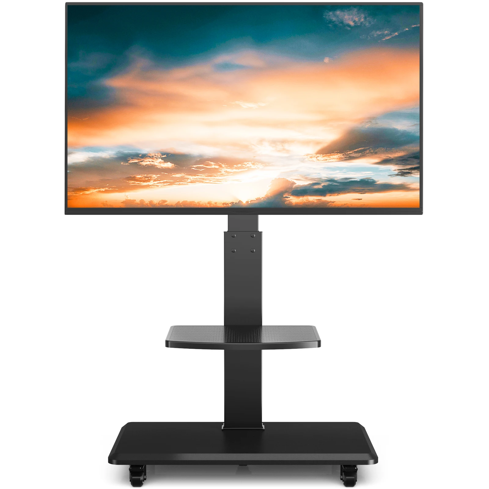 Mobile Floor Tv Cart With Swivel Mount For 65 Inch Television,Meuble