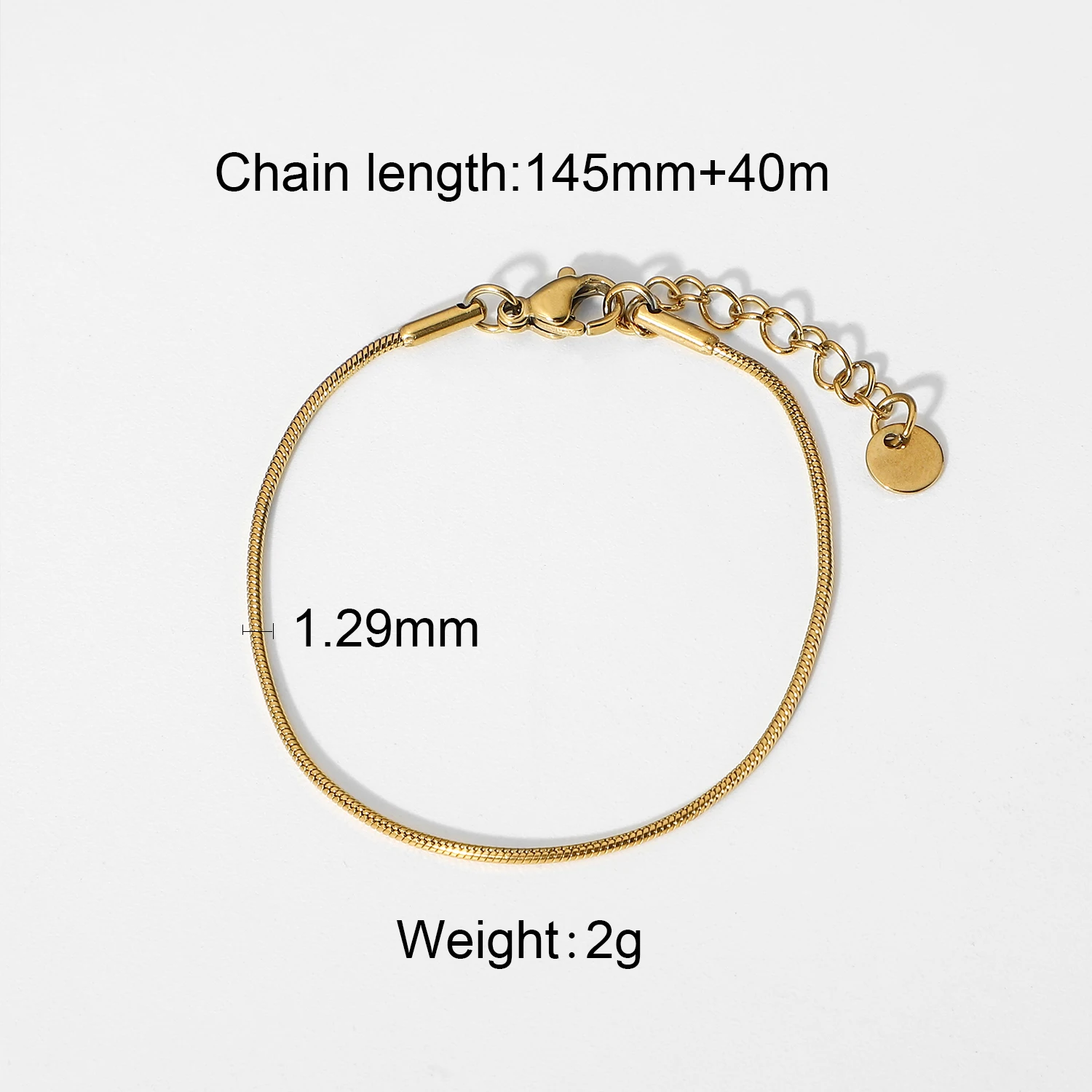 Set 8 Bracciali A Catena Oro Per Donna - Acciaio Inossidabile, Regolabili, Con CZ, Regalo Compleanno