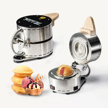 Hangzhou Factory Commercial Panini Gelato Press Maker 220v Ice Cream Hamburger Brioche Gelato Burger Machine 2021 Hot Sell