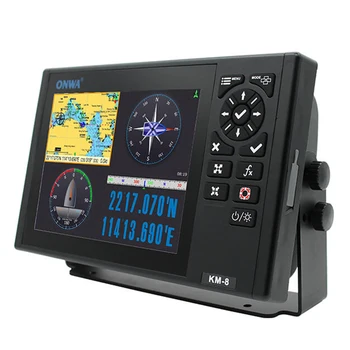 KM-8  ONWA 8-inch Marine GPS Chart Plotter Multi Function Display Supports Expanded Features