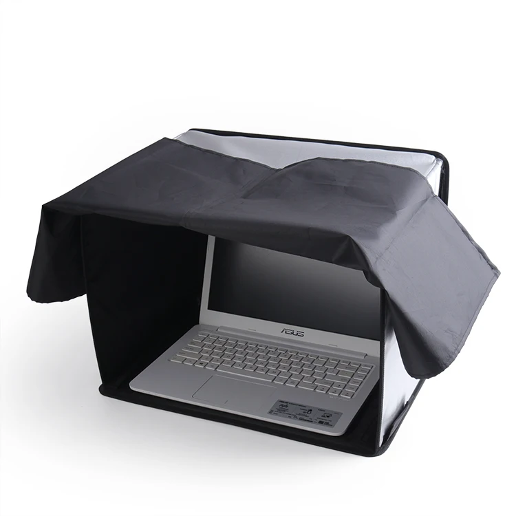 Customized Travel Camping Weather Protecting Carrying Case Glare Screen Hood Shield Foldable and Portable Laptop Sun Shade