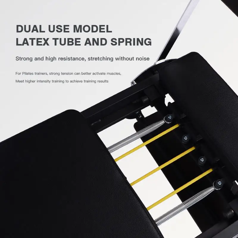 Portable 232cm Extended Frame Pilates Reformer Core Bed Durable Yoga Training Equipment Two Types Tension Values Spring Latex