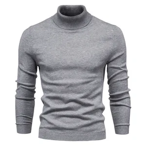 2026 Winter Warm Turtleneck Men's Sweater High Quality Knitted Breathable and Anti-Wrinkle Colorful Stock for Men