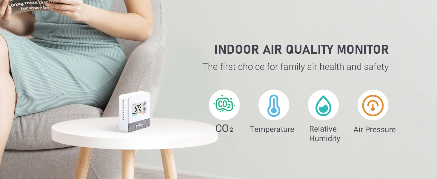 Inkbird Air Monitor Co2 Sensor Co2 Monitor For Home Greenhouse Air ...