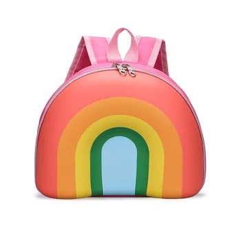 Manufacturers wholesale  rainbow kids backpack little  boys and girls cute Camping bag kindergarten book bag customized student