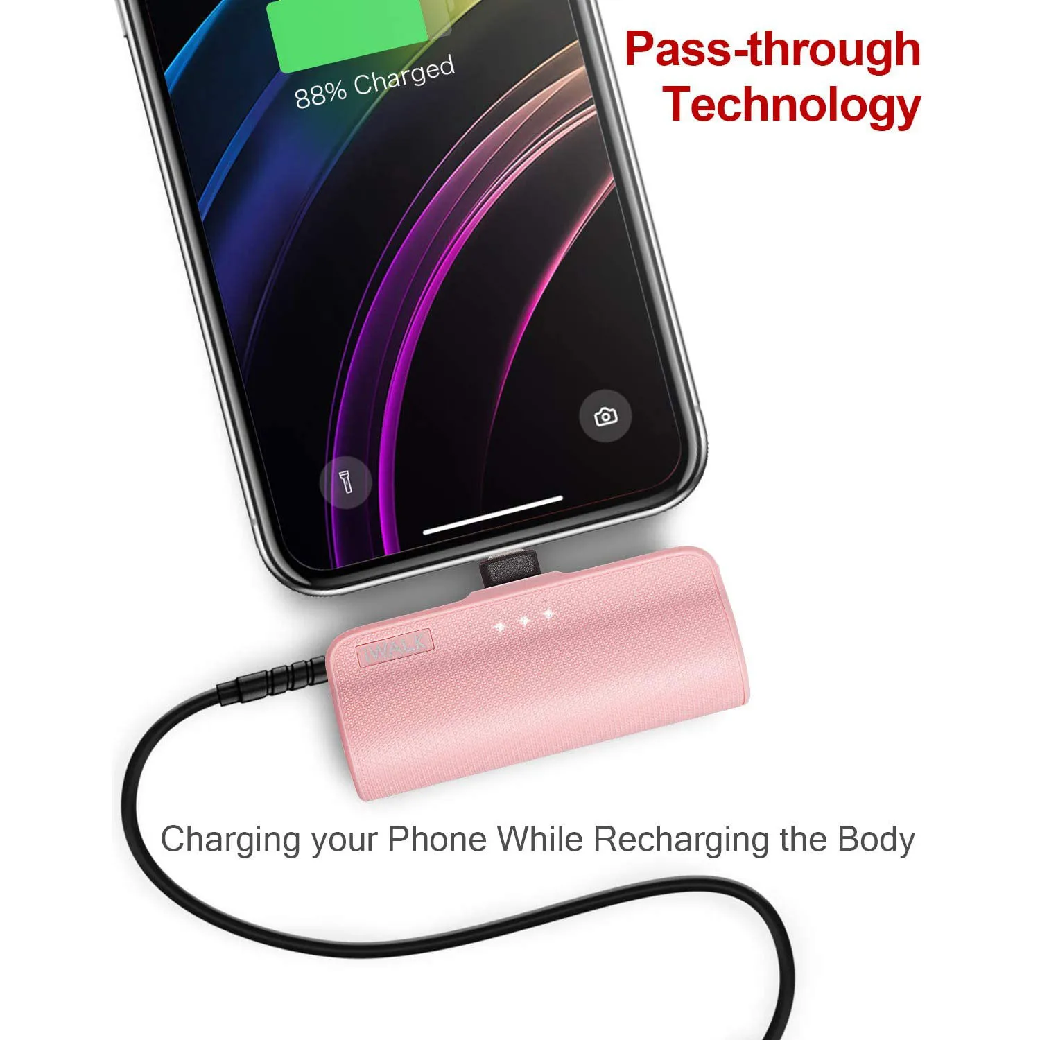 Battery Charger Iwalk Mini Power Bank IWALK 4500mAh Mini Portable