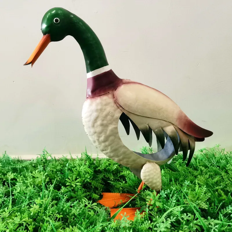 Outdoor Decoration Metal Duck Cast Iron Garden Statues