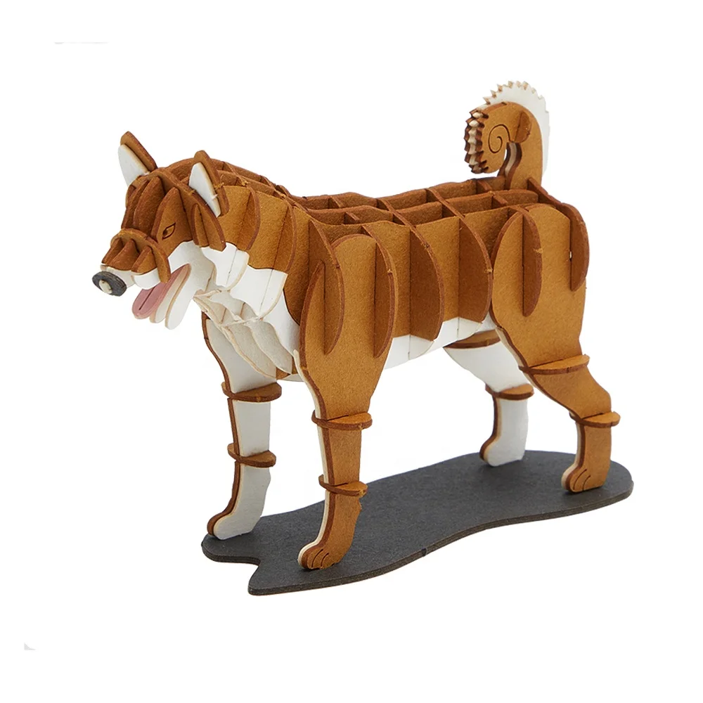 CUPUZ 3D креативная картонная головоломка для собак Модель-Shiba Inu животных DIY наборы игрушек и подарки