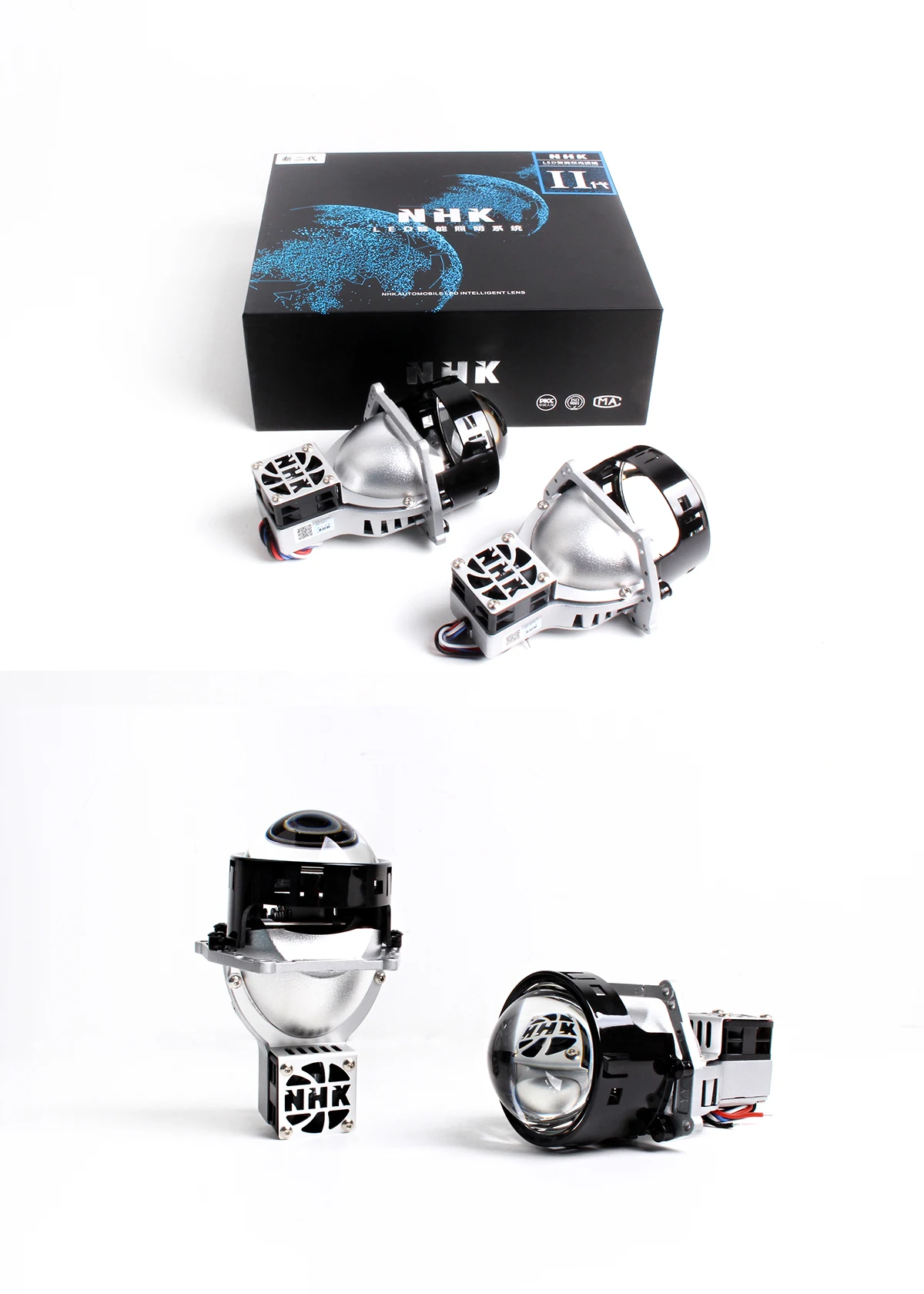 NHK New Second Generation Bi-Led Projector - 3.0 Inch Lens