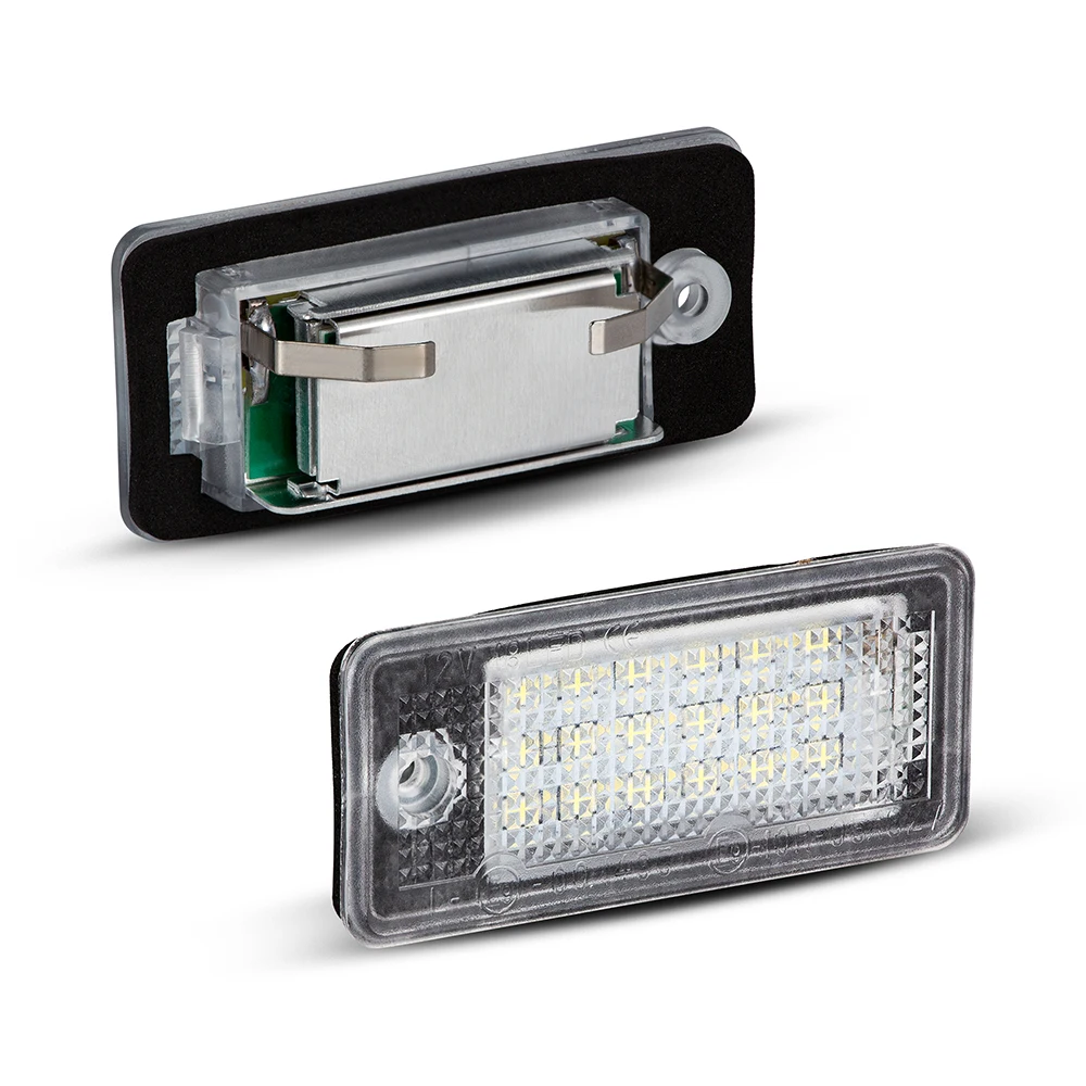 LED License Plate Lamp Car LED Number Plate Lights for AUDI Q7 A3