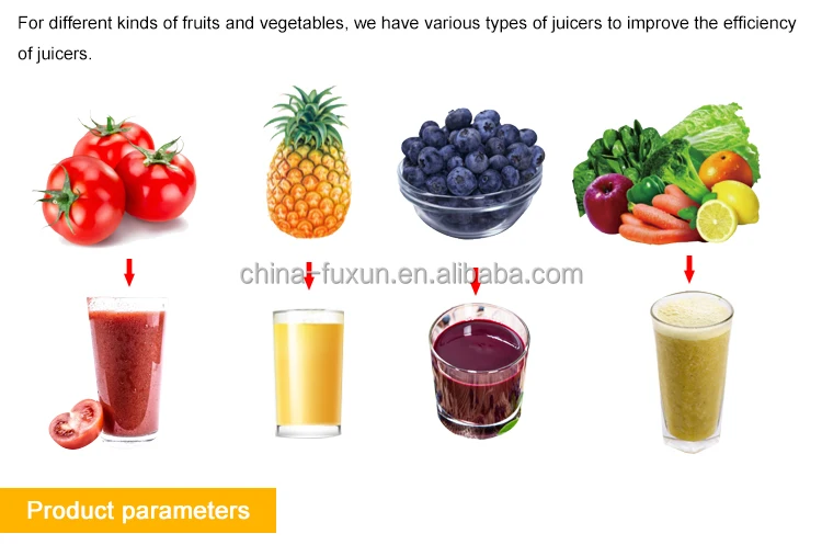 High Quality Commercial Fruit Orange Apple Juicer Ginger Mango Lemon Pineapple ColdPress Juice Extractor Machine Production Line