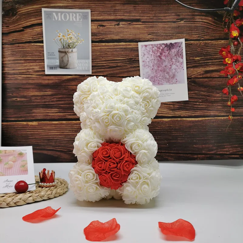 25cm Forever Rose Teddy Bear Perfect for Party Decor