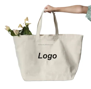 Custom Large Beach Bag Women Canvas Shoulder Tote Bag Large Capacity Handbag With Large Capacity