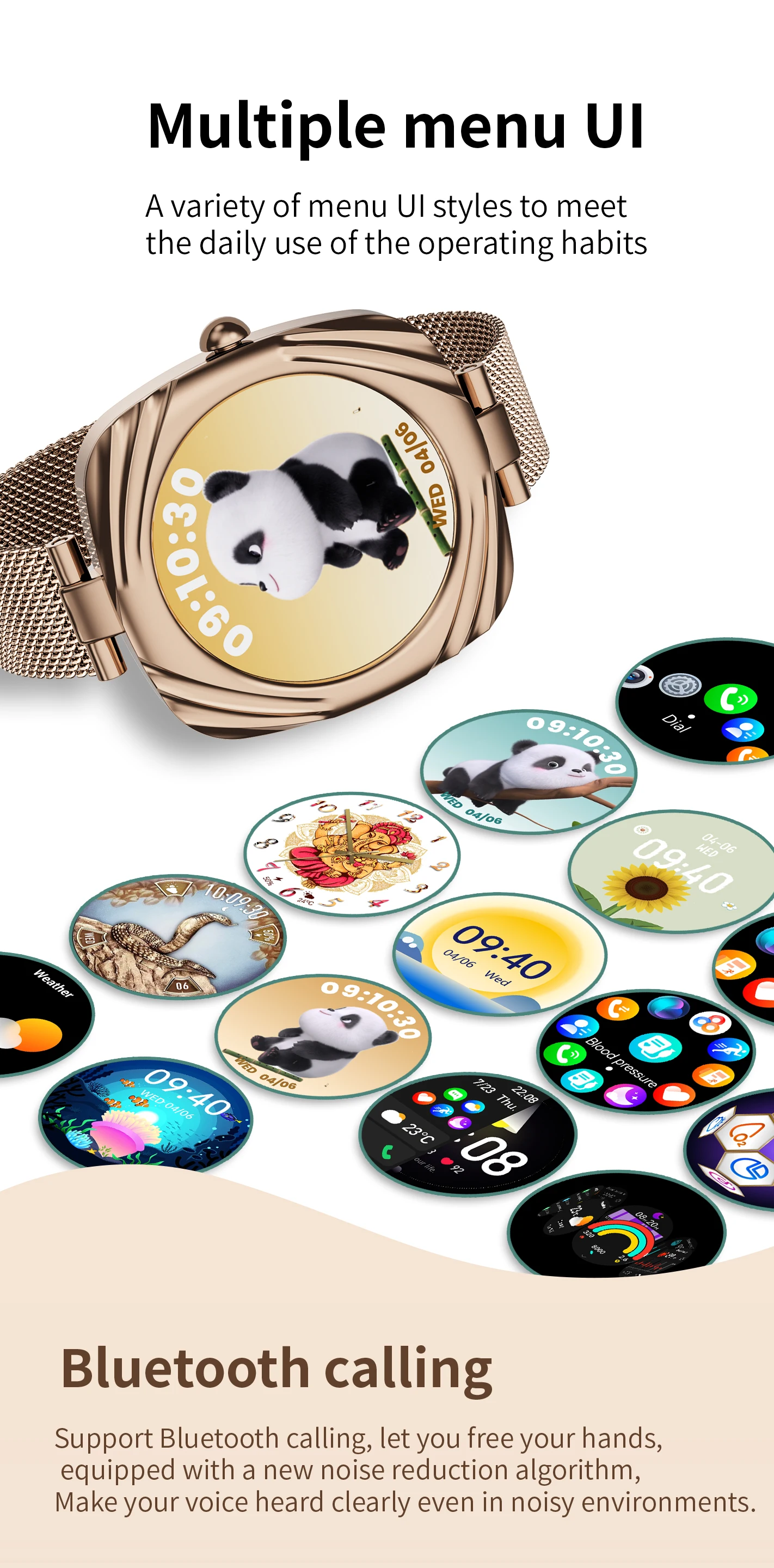 Chinese factory supplier supply  2025 Aw5 Smart Watch 1.09