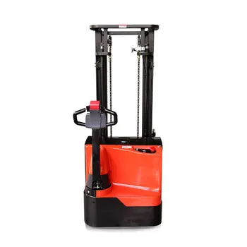 2 ton electrical stacker battery powered electric hand forklift for warehouse pallet handling