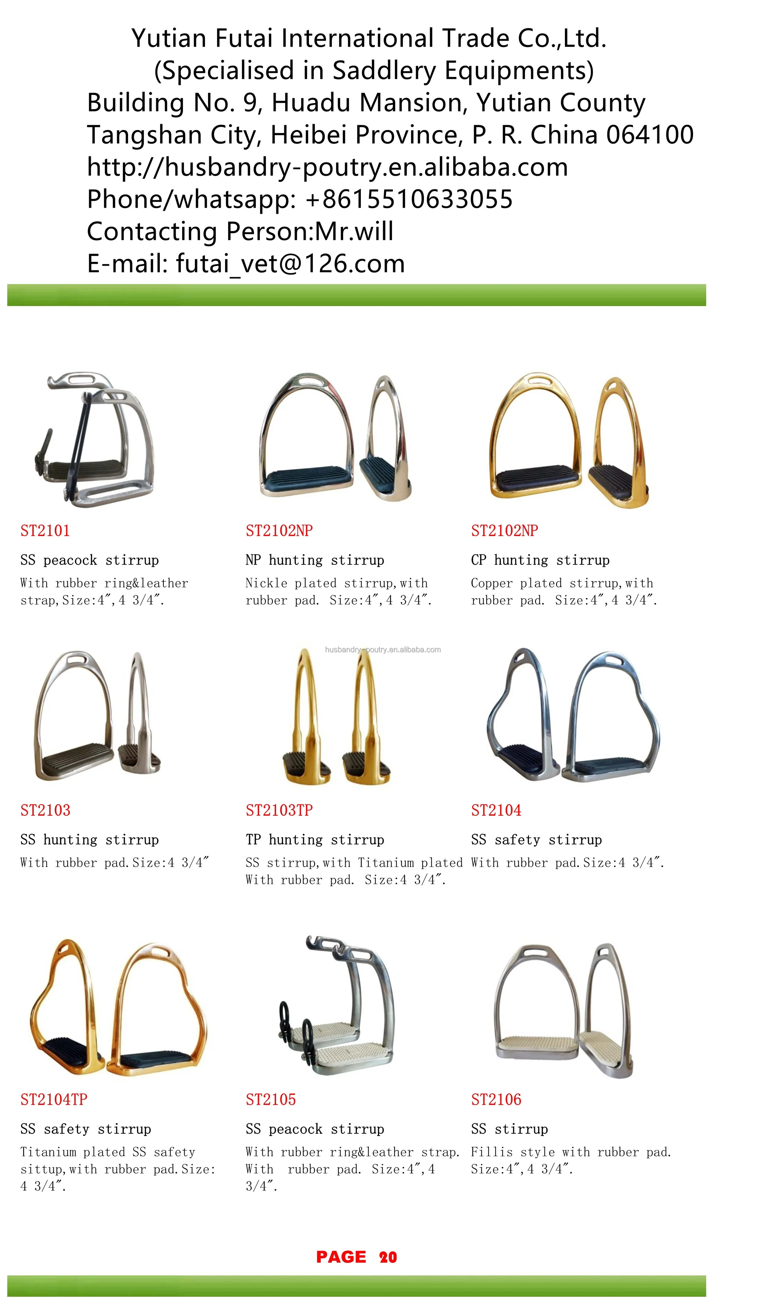 Horse Stirrup Wood Stirrup With Hand Laced Leather Tread For Horse