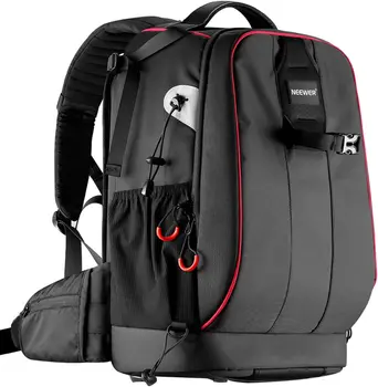 Neewer Pro Camera Case Waterproof Shockproof Adjustable Padded Camera Backpack Bag with Anti-theft Combination Lock for DSLR