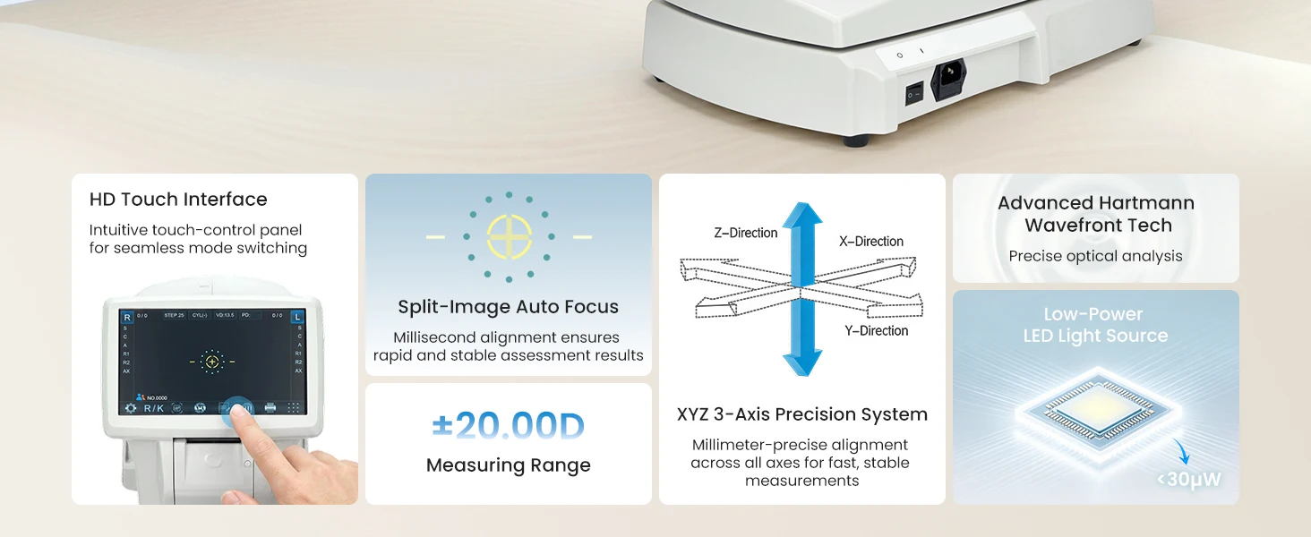 Rightway Optical High Accuracy Ophthalmic Equipment RK-800 Automatic Optical Equipment Auto Refractometer Keratometer