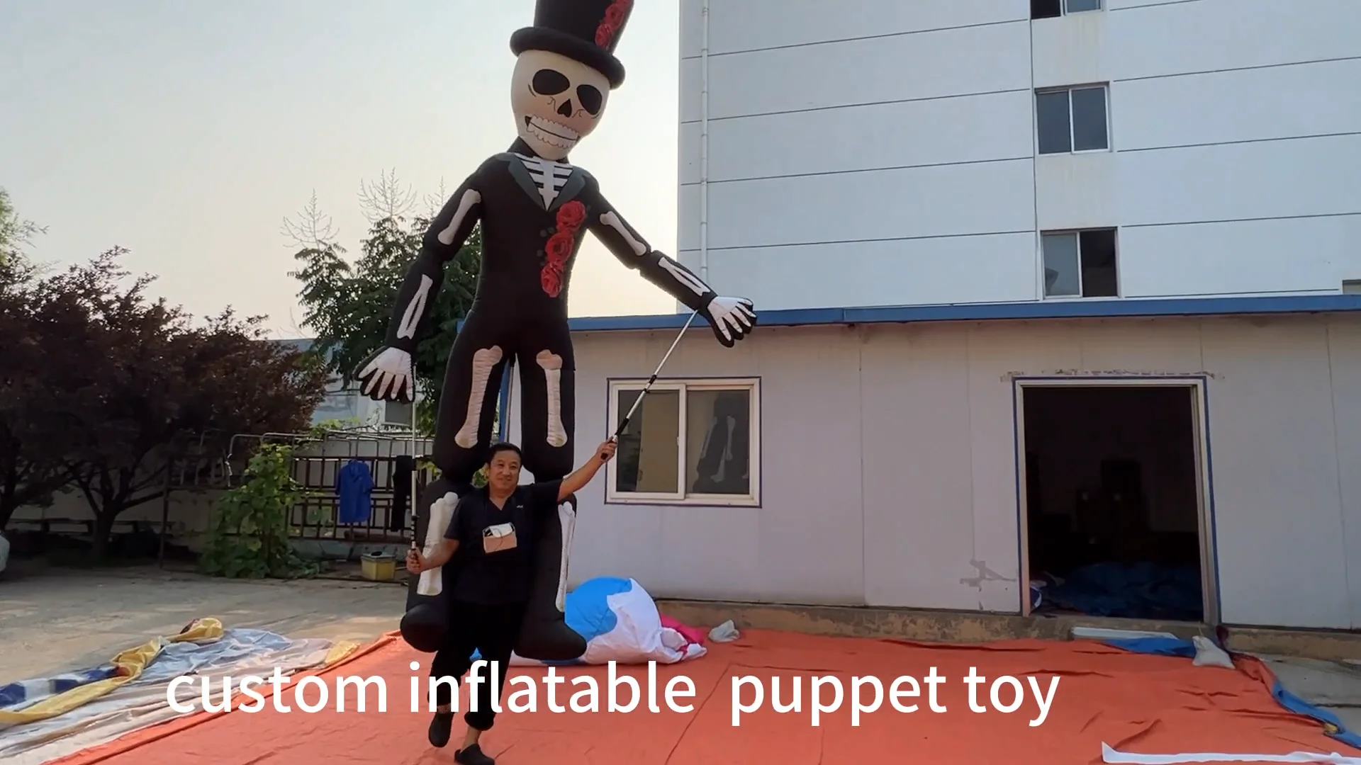 Halloween Parade Inflatable Character Puppets,Inflatable Zombie Puppet