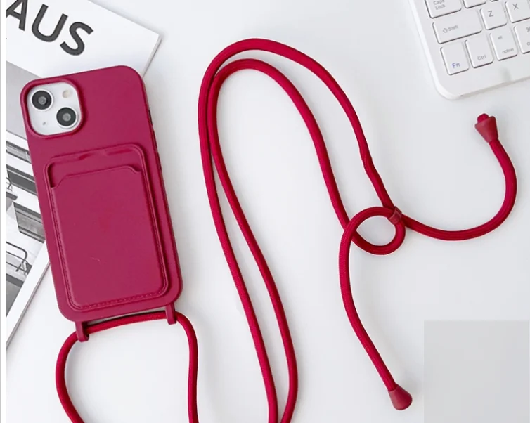 IPhone 14 Pro Max Case - Heavy Duty Crossbody Phone Case - Custodia Per Telefono A Tracolla, In Silicone, Con Cordino Regolabile - FEDE