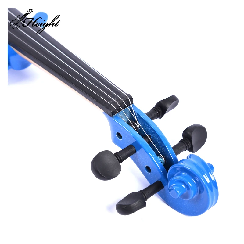Low Moq Violin Profesional Laminated Hardwood Glossy Electric Violin