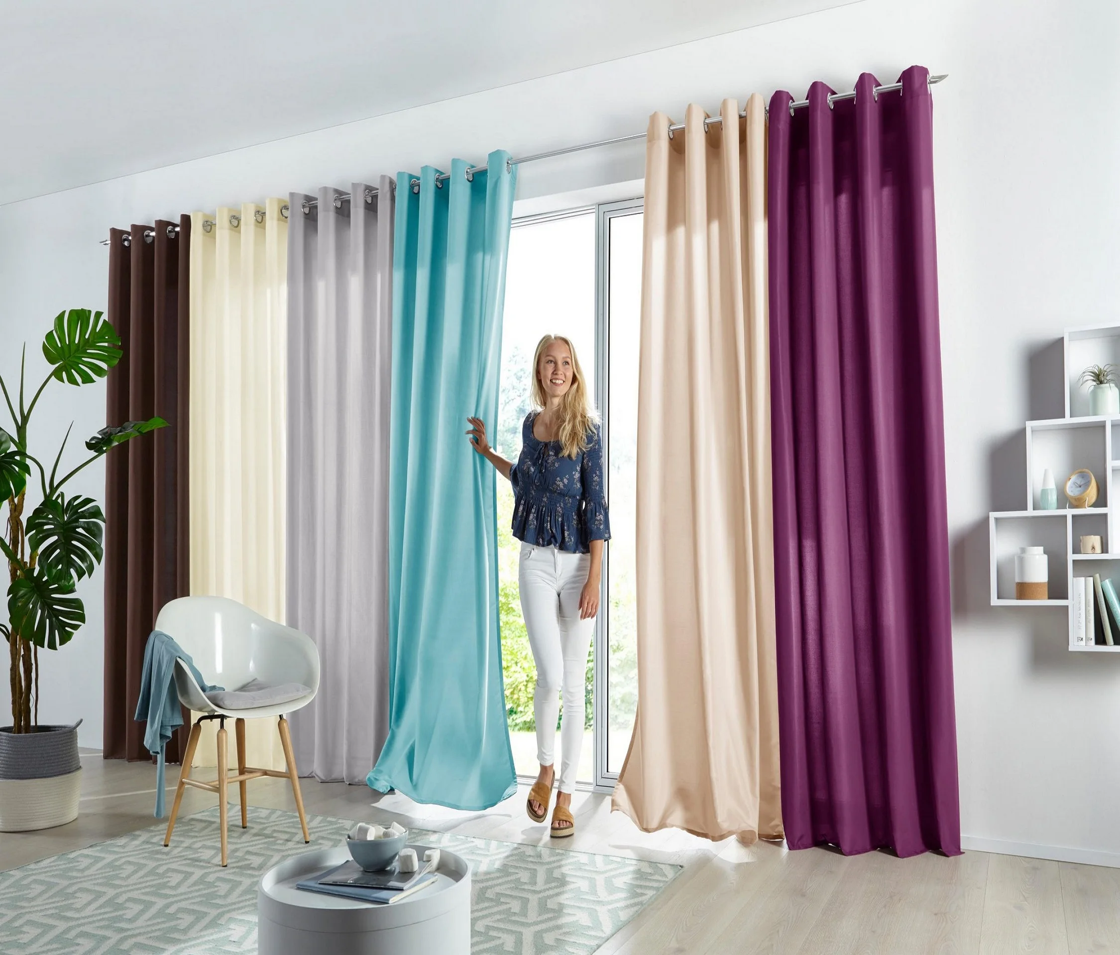 Оконные шторы в европейском стиле для украшения дома