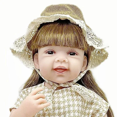 Хит продаж кукла-младенец 22 дюйма высокая имитация мягкие детские куклы силиконовая кукла-Реборн игрушки