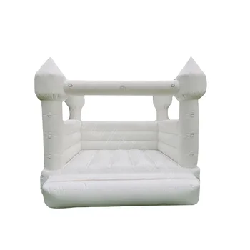 Factory all white castle bounce house wedding house inflatable wedding bouncer house  for decoration