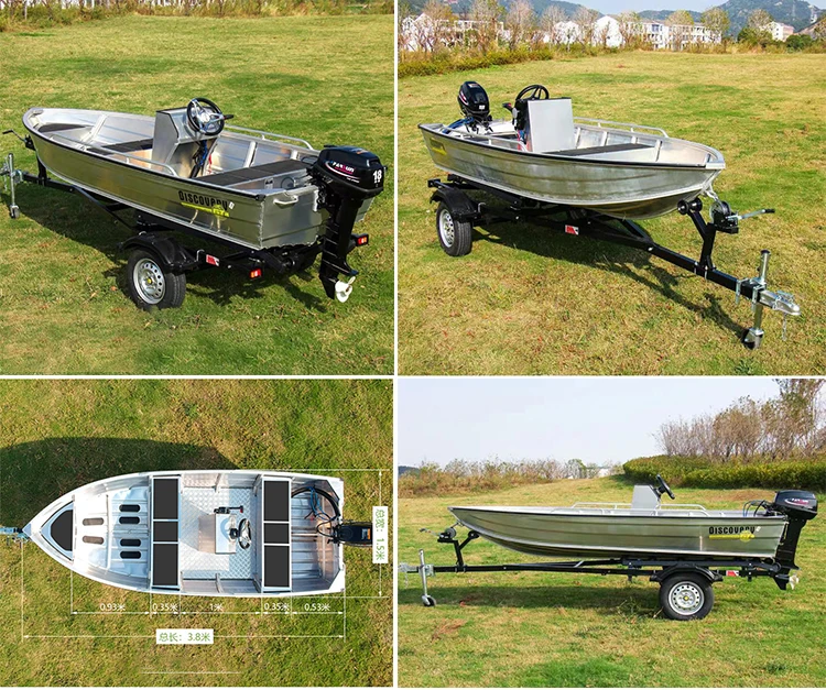 12 Ft Aluminum Fishing Boat W/Wheels for Sale in Gig Harbor, WA - OfferUp