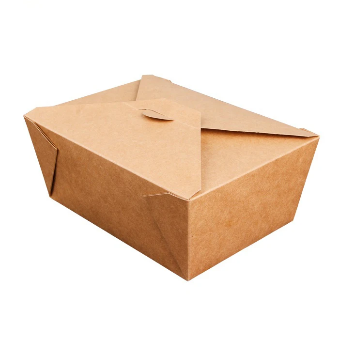 Enjoy Kraft Paper Takeout Boxes - 12 Pc.