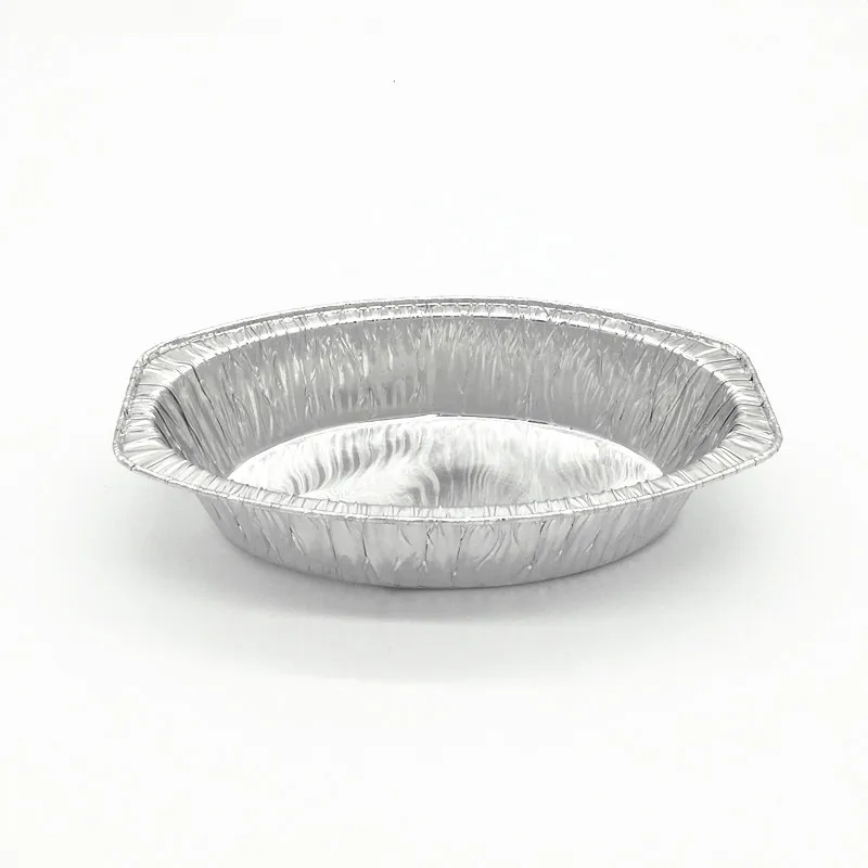 Harga Pabrik 540ML Loyang Oval Sekali Pakai dari Alumunium Foil yang Aman untuk Oven