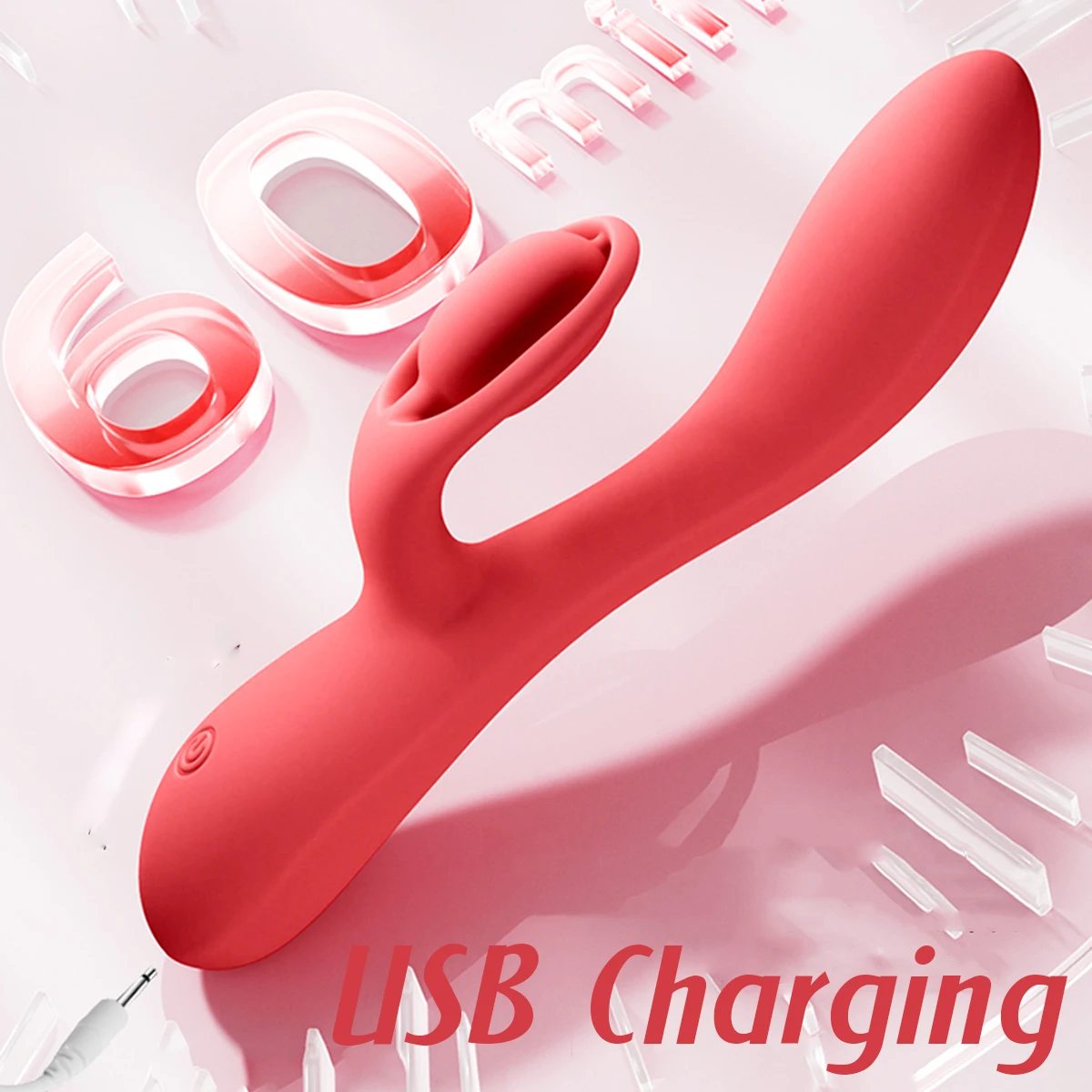 G Spot Vibrator Rabbit Dildo with 10 Vibration Modes, Clitoral and Vaginal Stimulator, Adult Sex Toys & Games for Female Couples