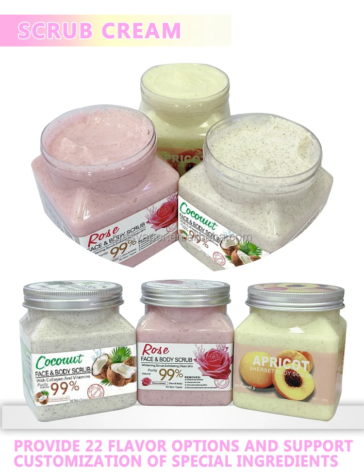 High Quality Body Scrub Packaging Wholesale Face Scrub Whitening Scrub