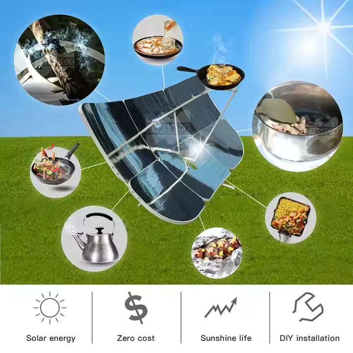 Mini Solar Cooker Portable 2200W Solar Cooker - Efficient Outdoor Cooking