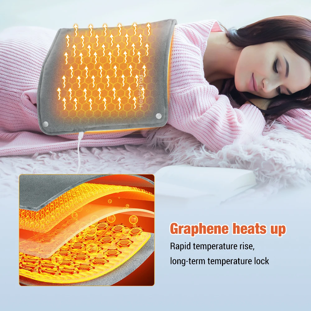 Usb Graphene Heating Pad Winter Thermal Back Abdomen Hot Bag Electric